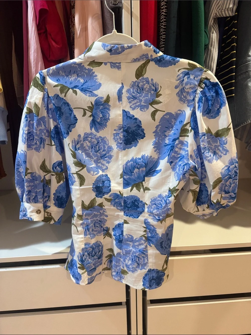 Zara Floral Print Poplin Shirt
